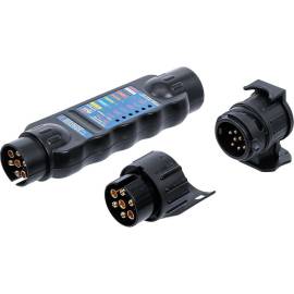 Testeur Électronique pour Remorque/Véhicule Tracteur 7 et 13 Broches - Diagnostic Précis et Rapide - BGS