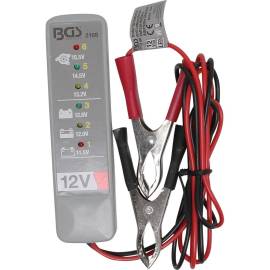 Testeur de Batterie et Système de Chargement - 12,2 x 2,7 x 24 cm - Précis et Facile d Utilisation - D-Work