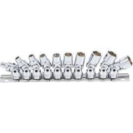 Coffret de Douilles Articulées 6,3 mm (1/4) 5-13 mm - 10 pcs - Polyvalence et Précision - Acier - D-Work