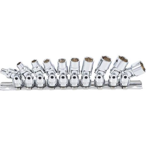 Coffret de Douilles Articulées 6,3 mm (1/4) 5-13 mm - 10 pcs - Polyvalence et Précision - Acier - D-Work