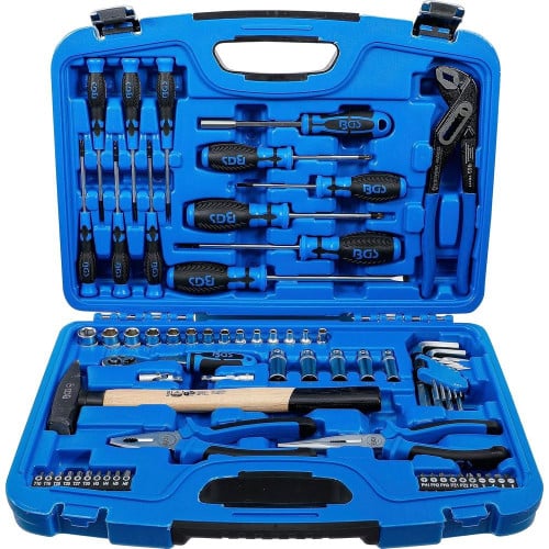 Caisse à Outils pour Clés à Douilles 67 pcs - Coffret Complet, Robuste et Pratique, Plastique, Pro - D-Work