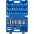 Coffret de Douilles 10 mm (3/8) - 61 pcs en Pouces - Acier Résistant et Précis, Pro - D-Work