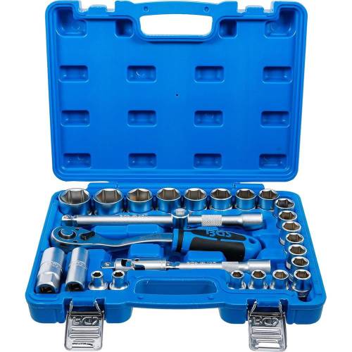 Coffret de Douilles 12,5 mm (1/2 ) - 27 Pièces en Pouces - Polyvalence et Robustesse - BGS