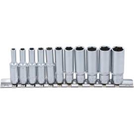 Jeu de Douilles Six Pans Longues 4-13 mm - 11 pcs - Acier Résistant - Précision et Durabilité - D-Work
