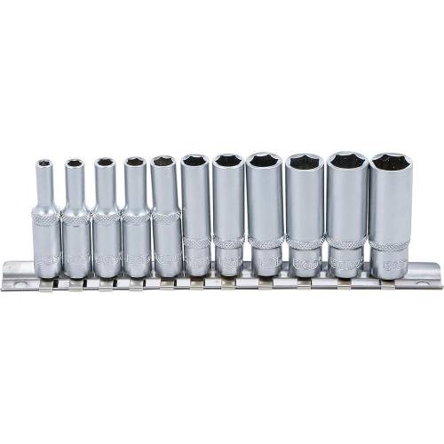 Jeu de Douilles Six Pans Longues 4-13 mm - 11 pcs - Acier Résistant - Précision et Durabilité - D-Work