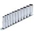Jeu de Douilles Six Pans Longues 8-19 mm - 11 pcs - Précision et Durabilité, Acier, Zones Difficiles - D-Work