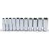 Jeu de Douilles Six Pans Longues 8-19 mm - 11 pcs - Précision et Durabilité, Acier, Zones Difficiles - D-Work
