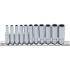 Jeu de Douilles Six Pans Longues 4-13 mm - 11 Pièces - Acier Résistant - Précision et Durabilité - BGS