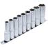 Jeu de Douilles Six Pans Longues 12,5 mm (1/2 ) 10-24 mm - 9 Pièces - Acier Résistant et Précision Professionnelle - BGS