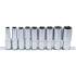 Jeu de Douilles Six Pans Longues 12,5 mm (1/2 ) 10-24 mm - 9 Pièces - Acier Résistant et Précision Professionnelle - BGS
