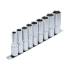 Jeu de Douilles Six Pans Longues 12,5 mm (1/2 ) 10-24 mm - 9 Pièces - Acier Résistant et Précision Professionnelle - BGS