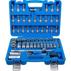 Coffret de Douilles 10 mm 61 pcs - Acier Résistant - Outils Complets et Polyvalents - D-Work