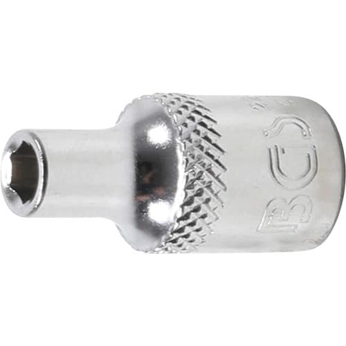 Douille pour Clé Six Pans 6,3 mm (1/4 ) - 4 mm - Acier Résistant et Précis - BGS