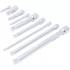 Jeu de Rallonges Basculantes 9 pcs - 6,3 mm (1/4), 10 mm (3/8), 12,5 mm (1/2) - Acier Résistant - Polyvalence et Pra - D-Work