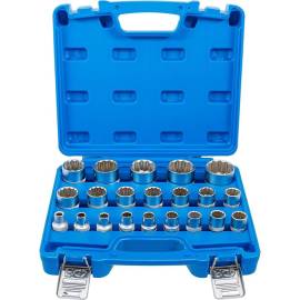 Jeu de Douilles 12,5 mm (1/2) 8-36 mm - 21 pcs - Acier Résistant et Précis - Pro - D-Work