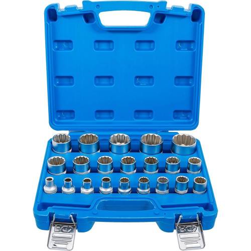 Jeu de Douilles 12,5 mm (1/2 ) 8-36 mm - 21 Pièces - Acier Résistant et Précis - - BGS