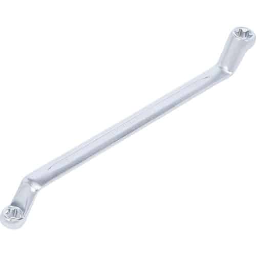 Clé Polygonale Double Embouts Coudées E10 x E12 - 26,7 cm - Acier Résistant - Précision et Confort d Utilisation - D-Work