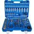 Coffret de Douilles Douze Pans 192 pcs - 6,3 mm (1/4), 10 mm (3/8), 12,5 mm (1/2) - Acier Résistant - Polyvalence et - D-Work