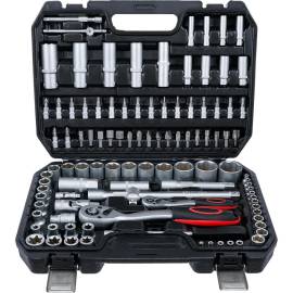 Coffret de Douilles 108 pcs 6,3 mm (1/4) et 12,5 mm (1/2) - Acier Résistant - Polyvalence et Durabilité - D-Work