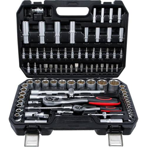 Coffret de Douilles 94 Pièces 6,3 mm (1/4 ) et 12,5 mm (1/2 ) - Acier Résistant - Polyvalence et Durabilité - BGS