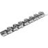 Rail pour Douilles 7 Clips 6,3 mm (1/4 ) - Acier, Fixation Sécurisée - BGS