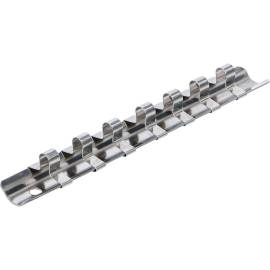 Rail pour Douilles 7 Clips 6,3 mm (1/4) - Acier, Fixation Sécurisée, Pro - D-Work
