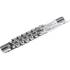 Rail pour Douilles 7 Clips 6,3 mm (1/4 ) - Acier, Fixation Sécurisée - BGS