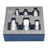 Rail pour Douilles 15 Clips 10 (3/8\ ) - Acier, 41,3 cm - Organisation et Accessibilité Facile - BGS