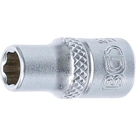 Douille pour Clé Super Lock 6,3 mm (1/4) - 6 mm - Précision et Fiabilité, Acier, Cliquet 1/4 - D-Work