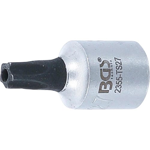 Douille à Embouts 6,3 mm (1/4) Profil TS Torx Plus - Perçage TS27 - Précision et Fiabilité, Acier - D-Work