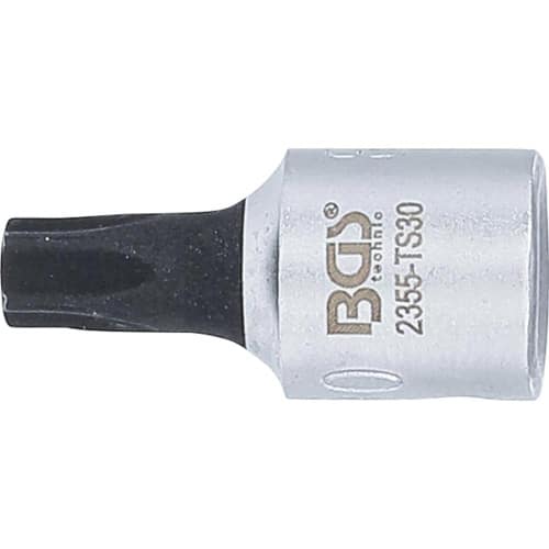 Douille à Embouts 6,3 mm (1/4 ) Profil TS Torx Plus - Perçage TS25 - Précision et Fiabilité - BGS