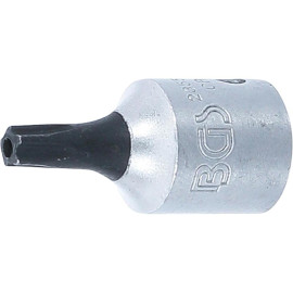 Douille à Embouts 6,3 mm (1/4) Profil TS Torx Plus - Perçage TS20 - Précision et Fiabilité, Acier - D-Work