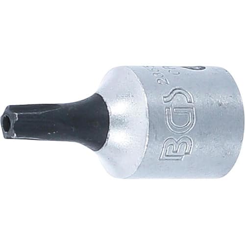 Douille à Embouts 6,3 mm (1/4) Profil TS Torx Plus - Perçage TS20 - Précision et Fiabilité, Acier - D-Work