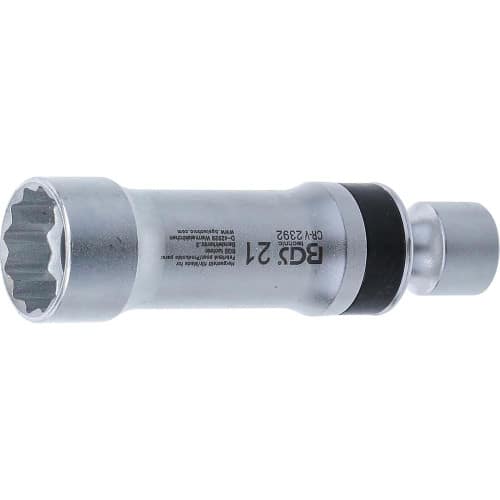 Douille Articulée à Bougie 21 mm - Douze Pans avec Ressort de Retenue - Précision et Sécurité, Acier - D-Work