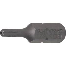 Embout Torx T10 6,3 mm (1/4) - L. 25 mm - Profil T avec Perçage - Précision et Fiabilité, Acier - D-Work