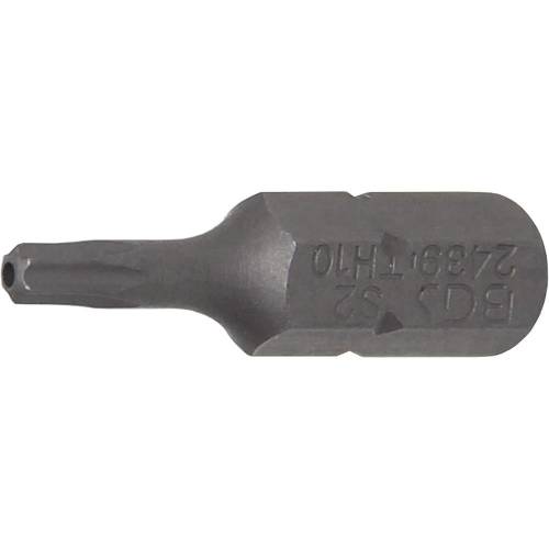 Embout Torx T10 6,3 mm (1/4) - L. 25 mm - Profil T avec Perçage - Précision et Fiabilité, Acier - D-Work