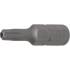 Embout Torx T20 6,3 mm (1/4) - L. 25 mm - Profil T avec Perçage - Précision et Compatibilité, Chrome-Vanadium - D-Work