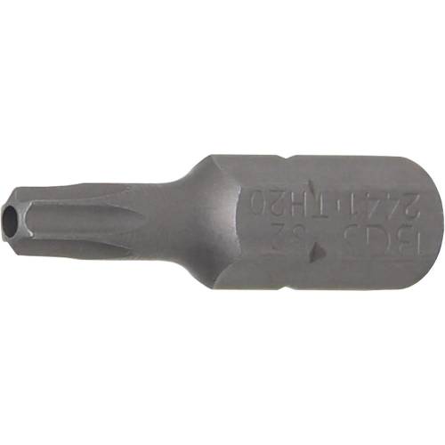 Embout Torx T20 6,3 mm (1/4 ) - Longueur 25 mm - Profil T avec Perçage - Précision et Compatibilité - BGS