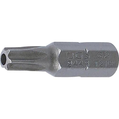 Embout Torx T27 6,3 mm (1/4) - L. 25 mm - Profil T avec Perçage - Précision et Durabilité, Acier - D-Work