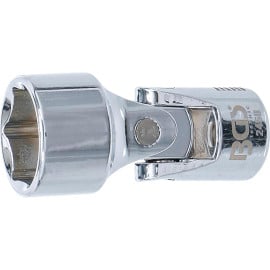 Douille d Articulation à Cardans Six Pans 10 mm (3/8) - 18 mm - Précision et Robustesse, Acier - D-Work