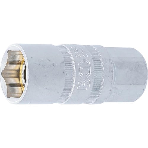 Douille de Bougie à Aimant Six Pans 12,5 mm (1/2) - 21 mm - Précision et Maintien Ferme, Acier - D-Work