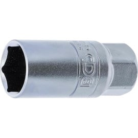 Douille de Bougie Six Pans 12,5 mm (1/2) - 21 mm - Acier Résistant - Prise Fiable et Durable, Cliquet 1/2 - D-Work