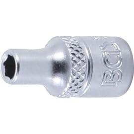 Douille pour Clé Six Pans 6,3 mm (1/4) - 4 mm - Acier Résistant - Précision et Durabilité, Zones Difficiles - D-Work