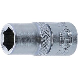 Douille pour Clé Six Pans 6,3 mm (1/4 ) - 7 mm - Acier Résistant - Usage Mécanique et Réparation - BGS