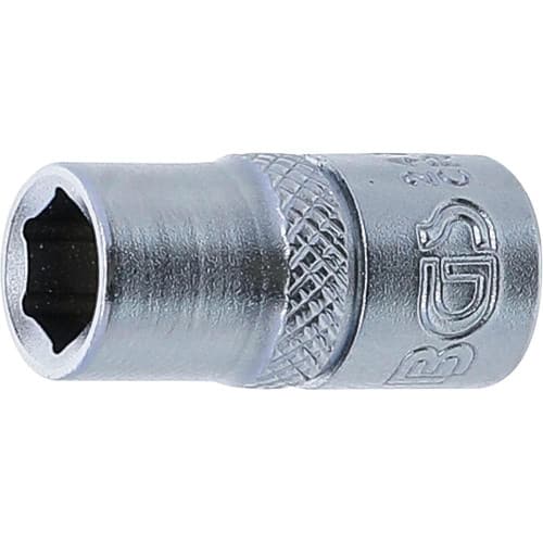 Douille pour Clé Six Pans 6,3 mm (1/4 ) - 7 mm - Acier Résistant - Usage Mécanique et Réparation - BGS