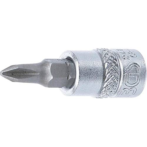 Douille à Embouts 6,3 mm (1/4) Cruciforme PH1 Précision et Fiabilité, Acier - D-Work