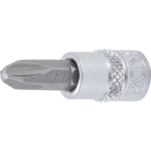 Douille à Embouts 6,3 mm (1/4 ) Cruciforme PH3 - - Précision et Robustesse - BGS