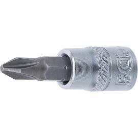 Douille à Embouts 6,3 mm (1/4) Cruciforme PH2 Précision et Robustesse, Acier, Pro - D-Work