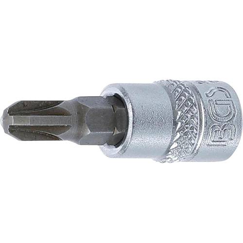 Douille à Embouts 6,3 mm (1/4) Cruciforme PZ3 Précision et Robustesse, Acier, Pro - D-Work