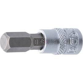 Douille à Embouts 6,3 mm (1/4 ) - Six Pans Intérieurs 8 mm - Précision et Robustesse - BGS